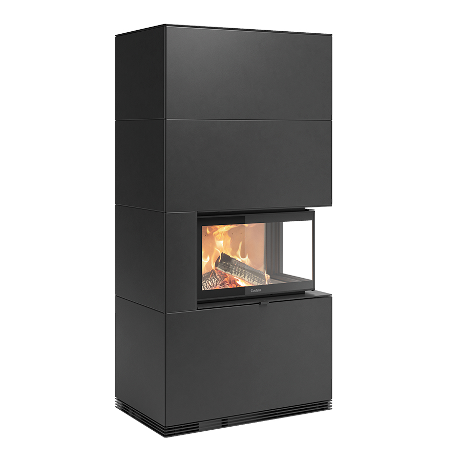 Product image of Contura i41 with black sheet metal framing