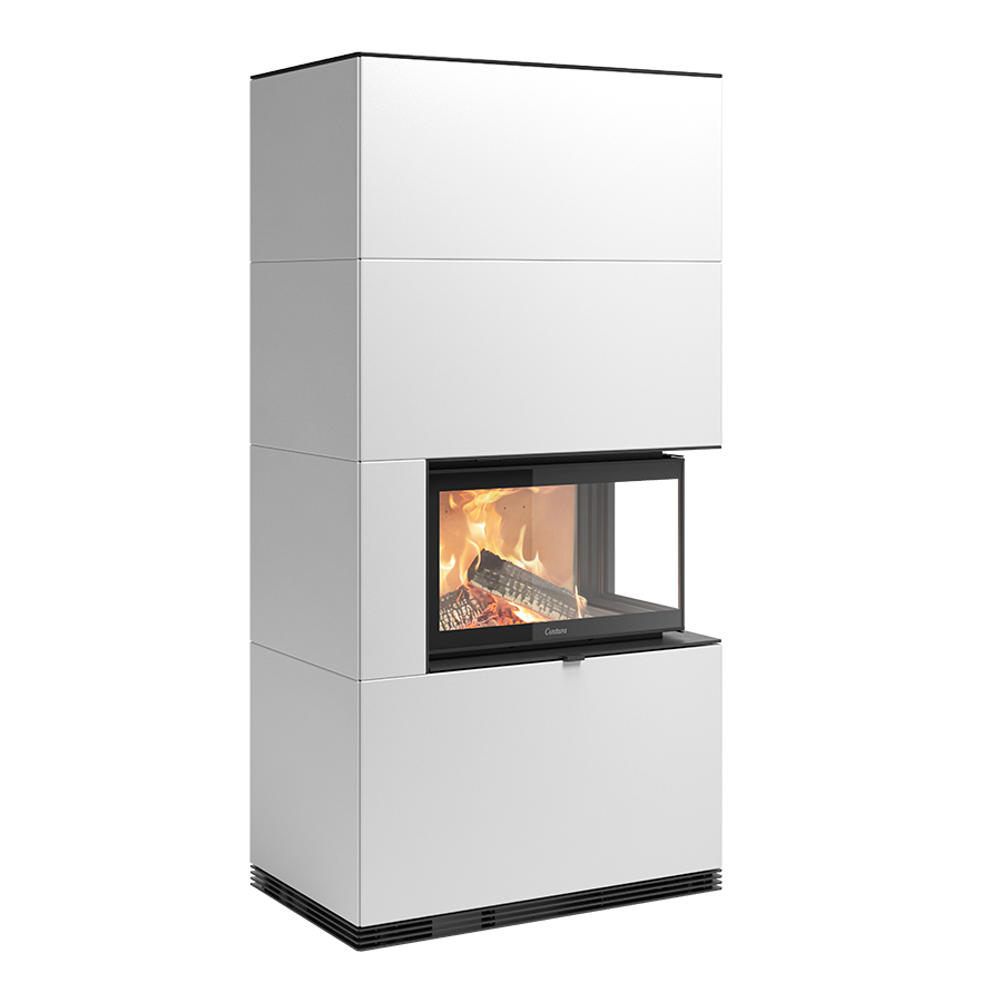 Product image of Contura i41 with white sheet metal framing